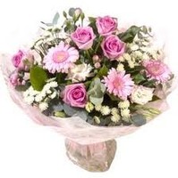 Cut blooms by the door